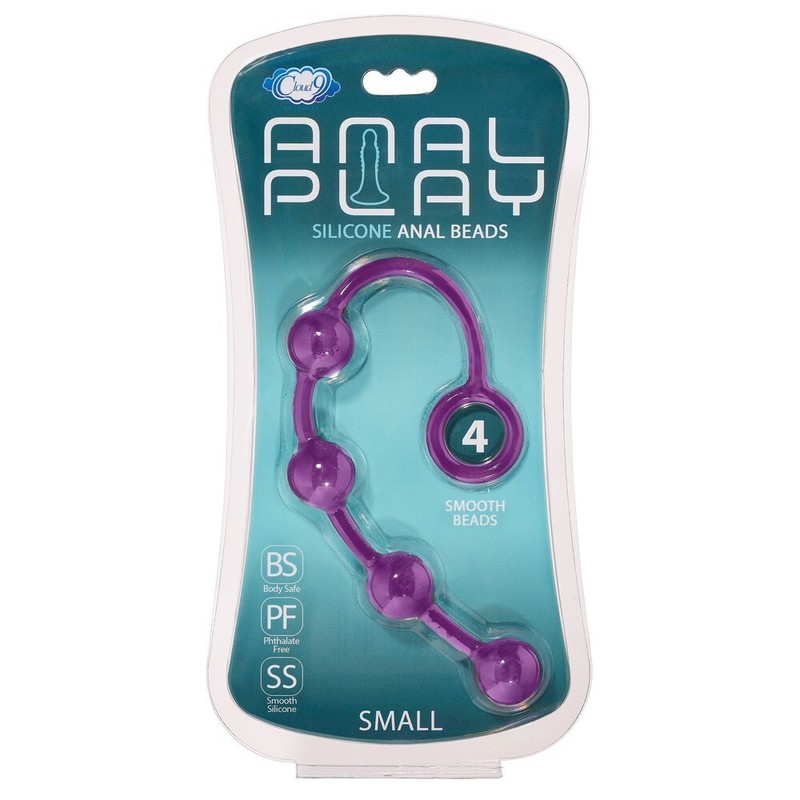 Cloud 9 Anal Play Silicone Anal Beads Small Plum – Anal Play