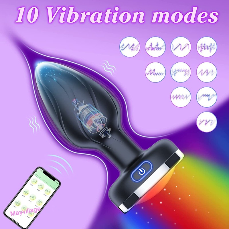 Anal Butt Plug Vibrator G-spot Male Prostate Massager Sex Toys for Women Men gallery