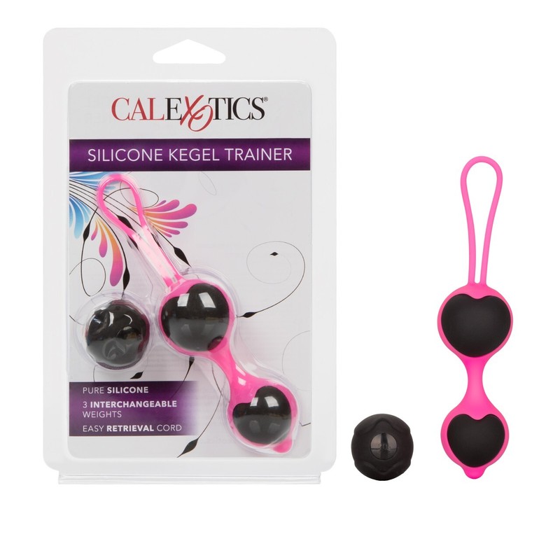 Calexotics Coco Licious Silicone Kegel Trainer Black Balls, New gallery