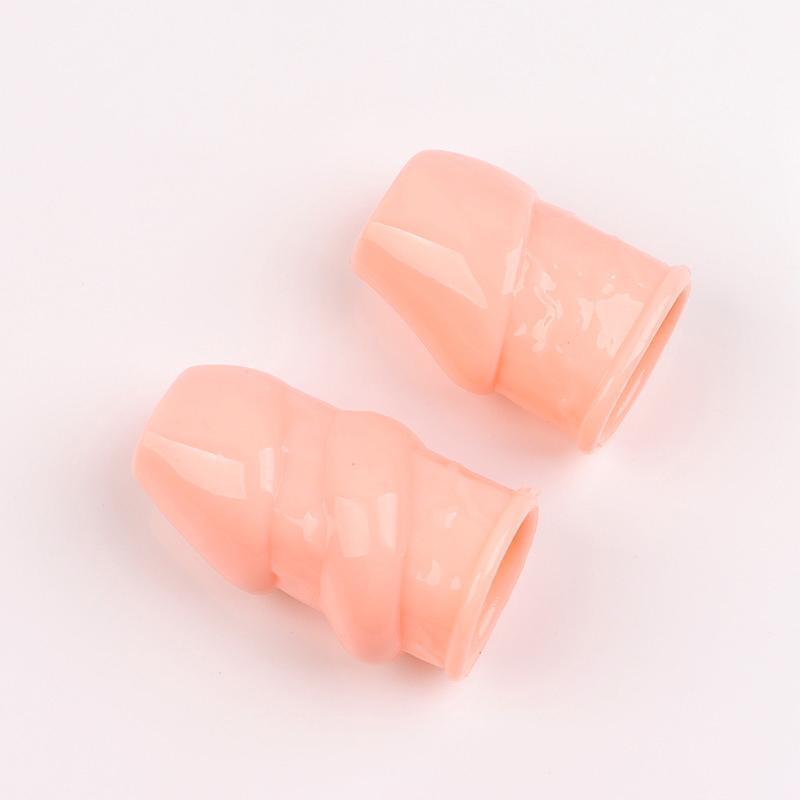 Foreskin Glans Sleeve Penis Erection Enlarger Cock Ring Enhancer Condom Reusable gallery