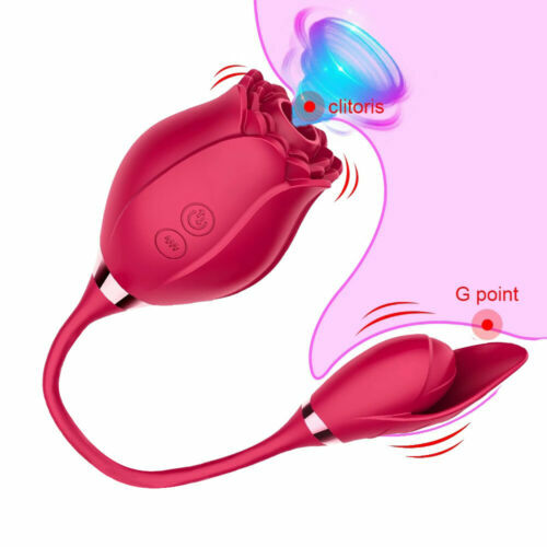 Dual Head Waterproof Clit Sucking Vibrator G-spot Dildo Sucker Sex Toy for Women