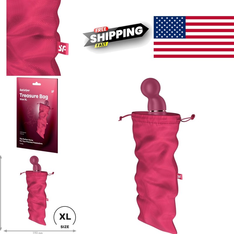 Treasure Bag XL Discreet Storage Solution for Adult Toys Soft and Travel Ready