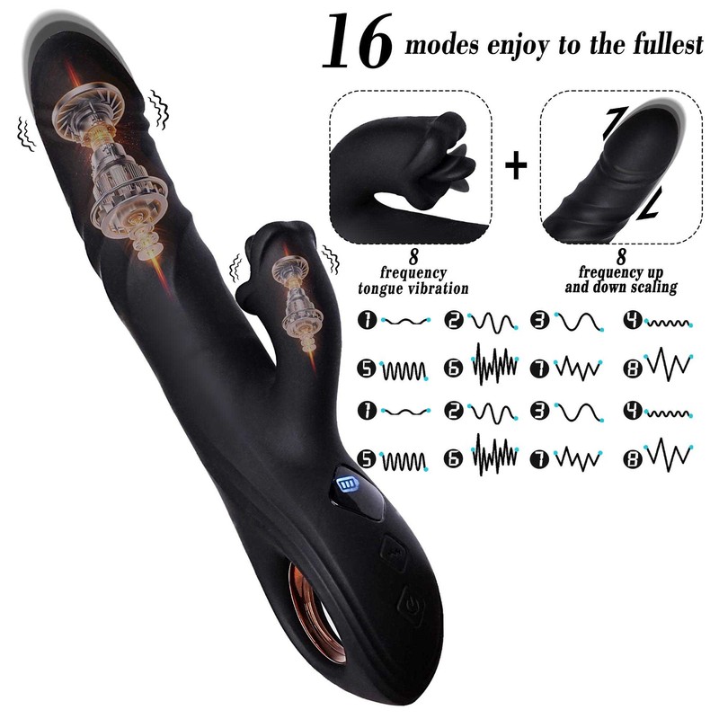 Screen Display Thrusting Vibrator-Dildo-Clit-G-Spot-Massager-Recharge-Anal-Plug gallery