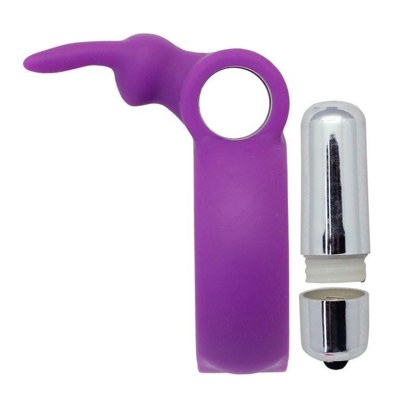 Vibrating Silicone Cock Ring Best Erection Penis Stimulating Phallic Ring- gallery