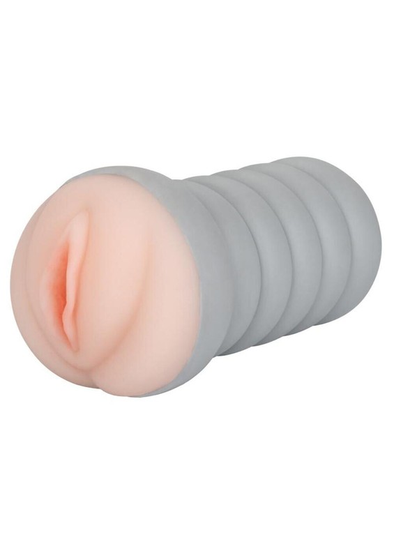 Ribbed Gripper Dual Density Textured Masturbator – Pussy