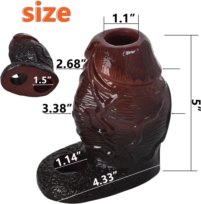 Realistic Thick Penis Sleeve Male Penis Sheath Extender Enlarger Open-ended