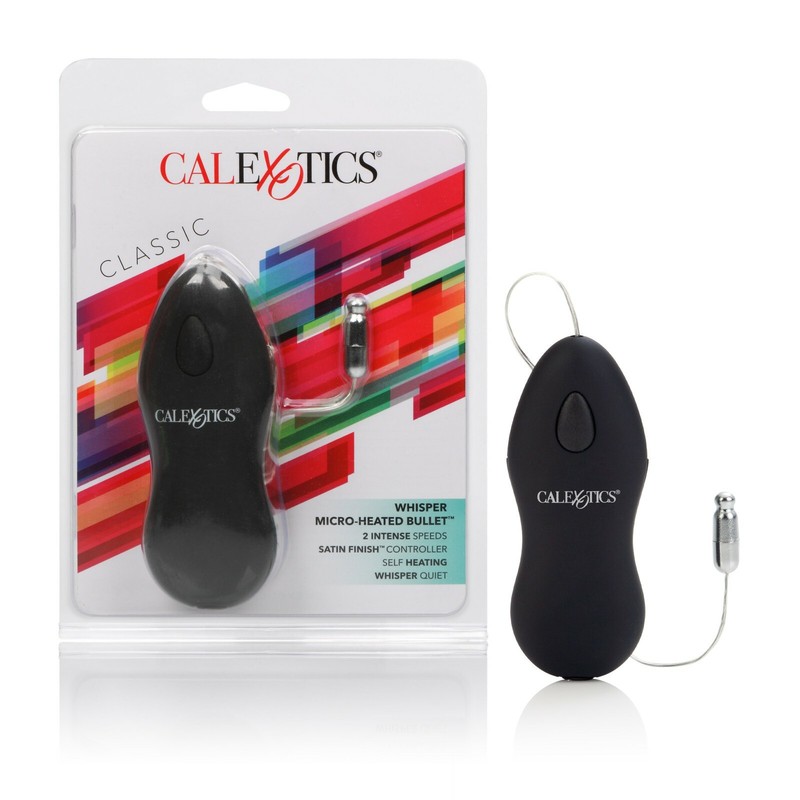 Whisper Micro Heated Bullet Black - Mini Bullet Egg Clitoral Vibrator Sex Toy gallery
