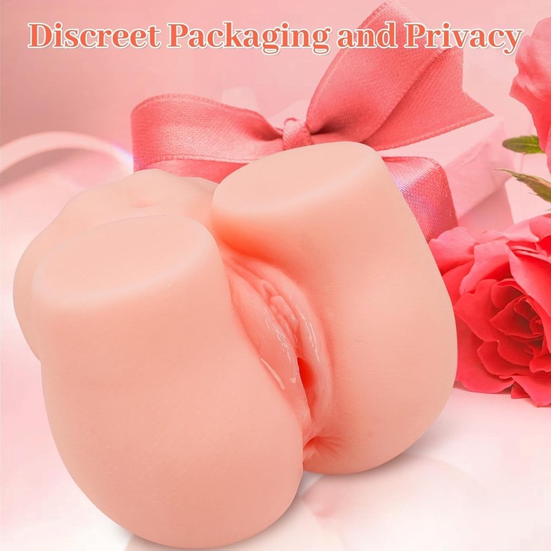 Dual Channel Male Masturbator with Realistic Big Butt and Vagina Anal Design gallery