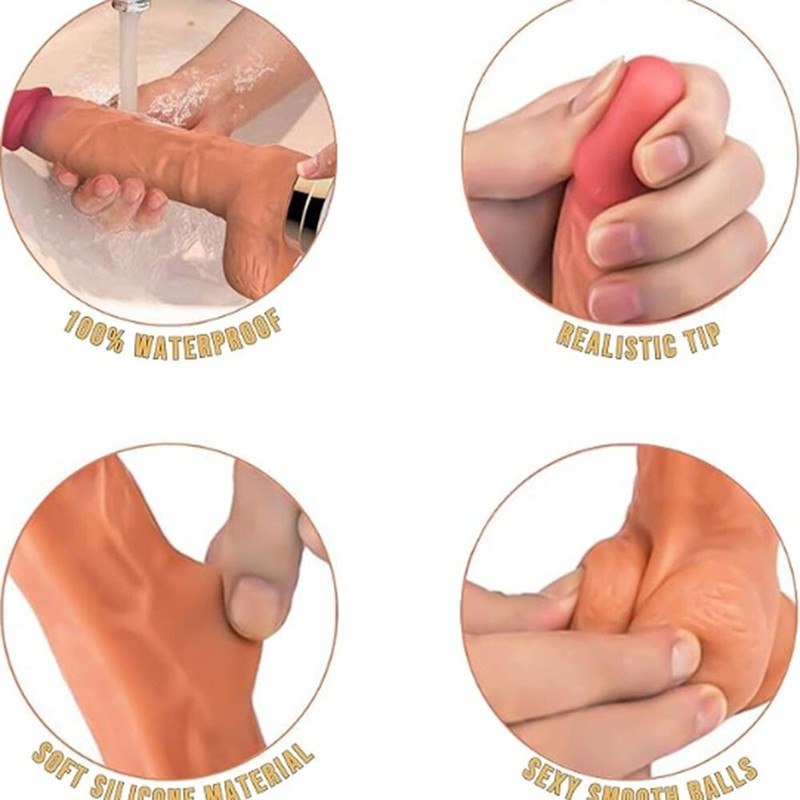 Automatic 7 Thrusting Dildo Sex Machine for Women Hands-Free Sex Toys Heating gallery