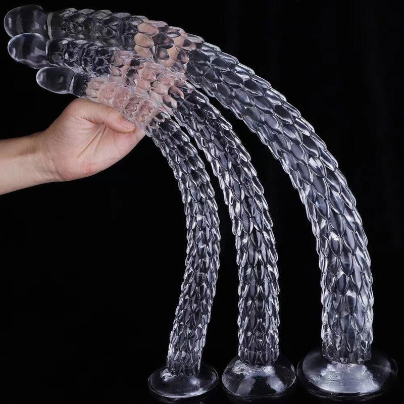 Dragon Scale Tentacle Dildo Long Deep Anal Plug Suction Cup Butt Plug Sex Toys- gallery