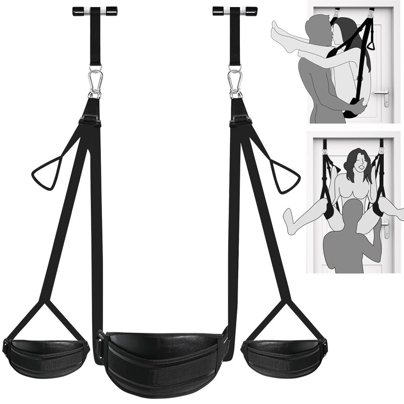 Door Sex Swing with Seat Sex Restraints Slings Bondage BDSM Holds up to 300lbs