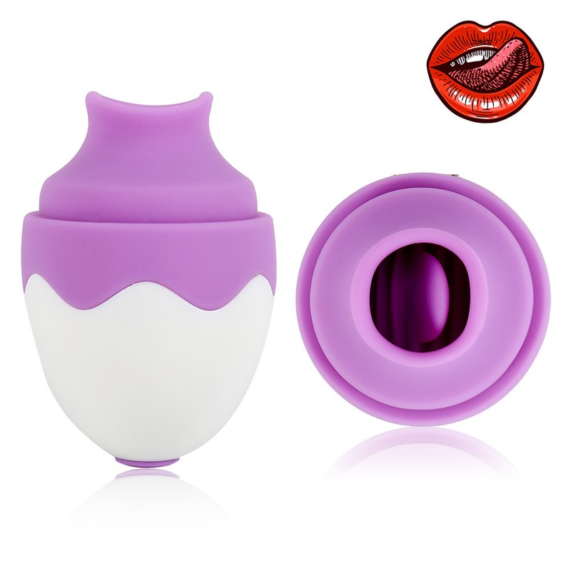 Clit Licking Clitoral Tongue Vibrator Mini Egg G-spot For Adult Sex Toys 7 Mode