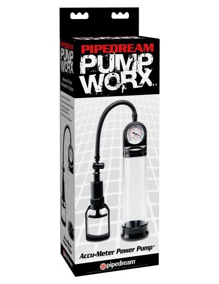 Pipedream Ultimately Pleasurable Pump Worx Accu Meter Power Pump, New