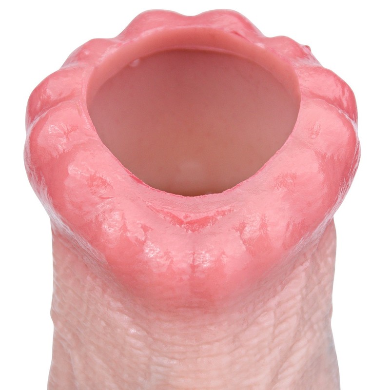 Silicone Penis Sleeve Reusable Condom Monster Sheath Texture Extender-For Men gallery