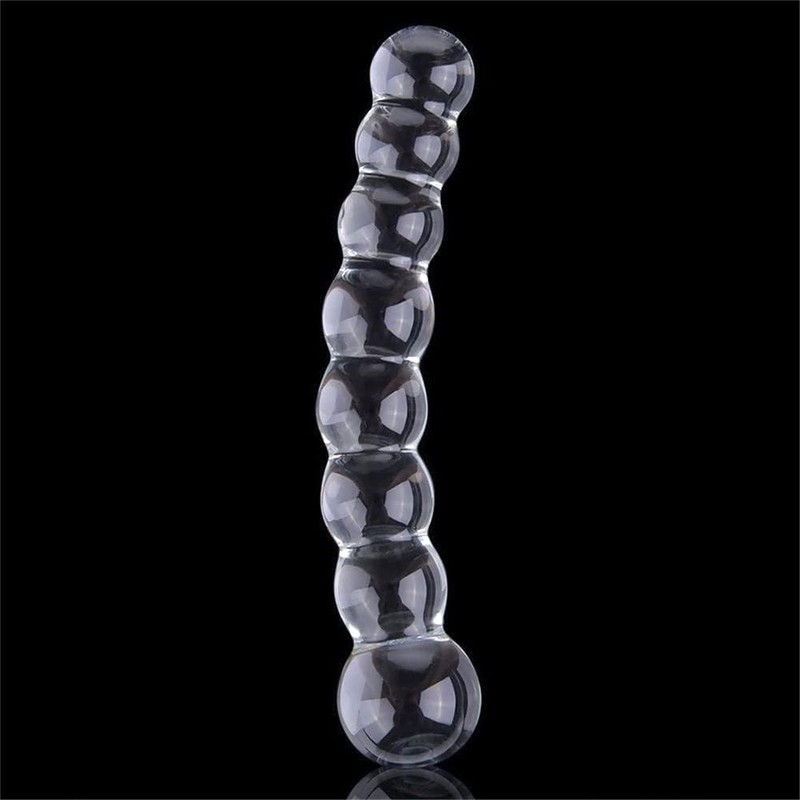Glass Dildo, Crystal G Spot Stimulation Pleasure Wand Penis Anal Sex Toys for Co gallery