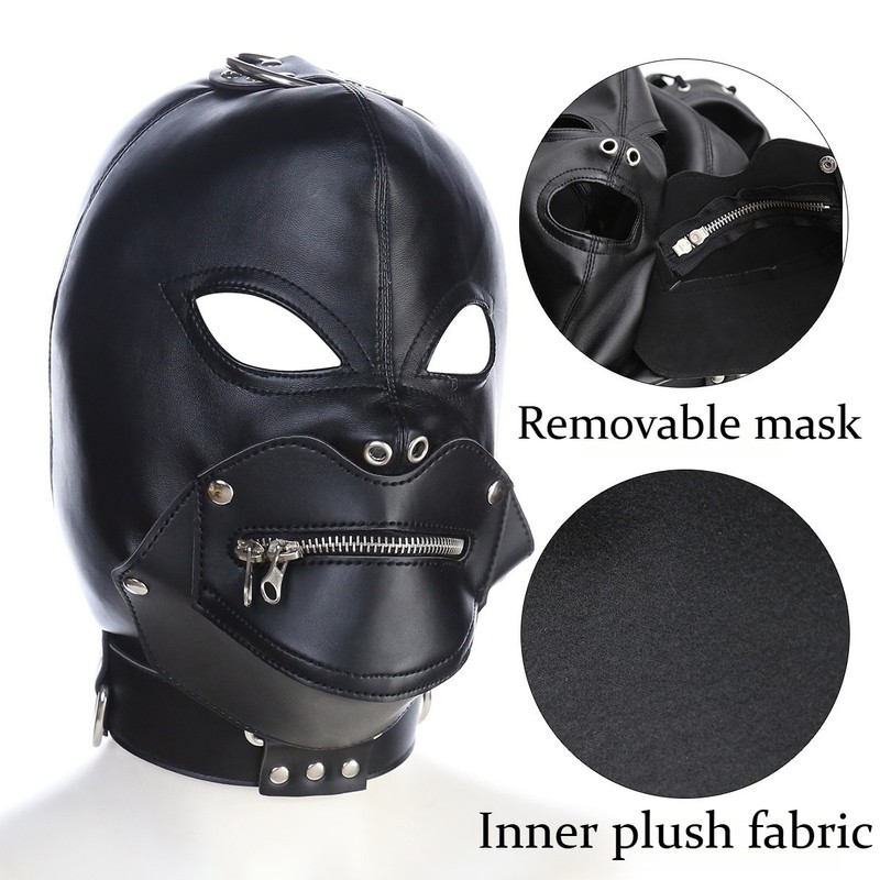 Silicone Dildo Gag Penis Plug Mouth Gag Restraints PU Harness Strap Sex Toy BDSM