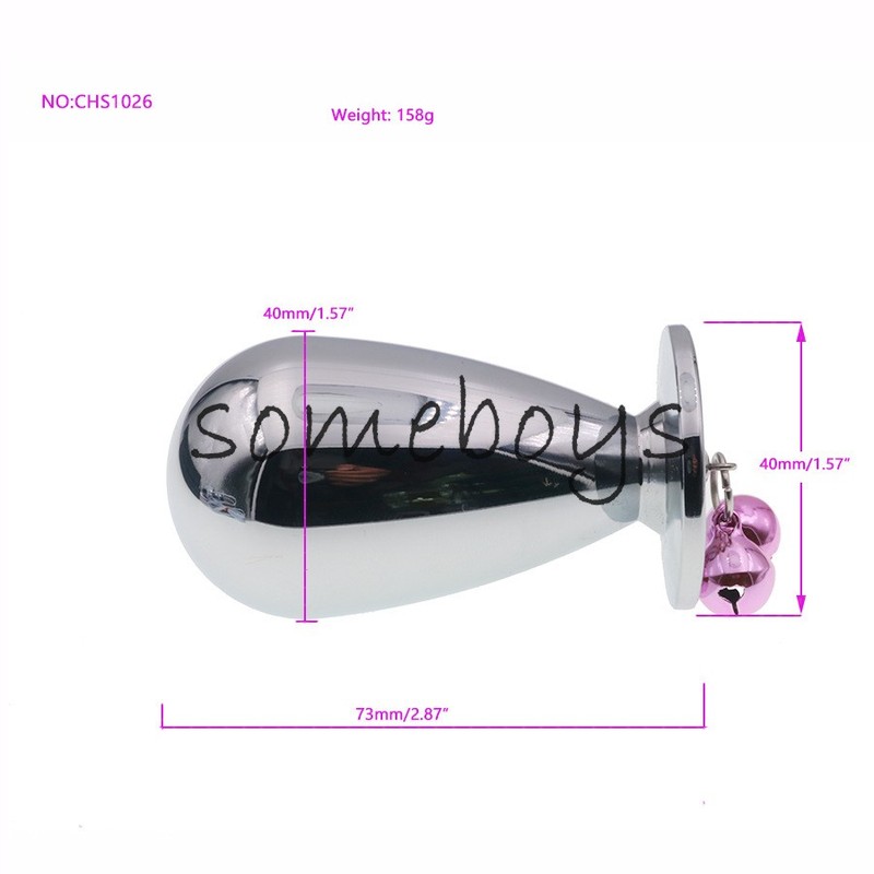 Umbrella Shape Buttplug Stainless Steel Leash Chain Anal Plug Pendant Sex Toys gallery