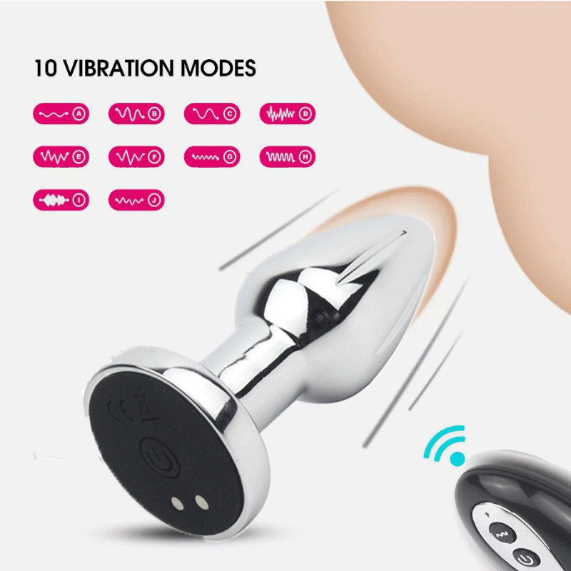 Wireless Control Vibrator G-spot Dildo But Anal Plug Massager Women Men Sex Toys