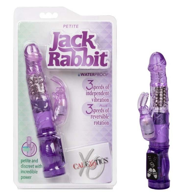 Cal Exotics Petite Jack Rabbit Vibrator Purple – Clitoral Vaginal Rabbit Vibe