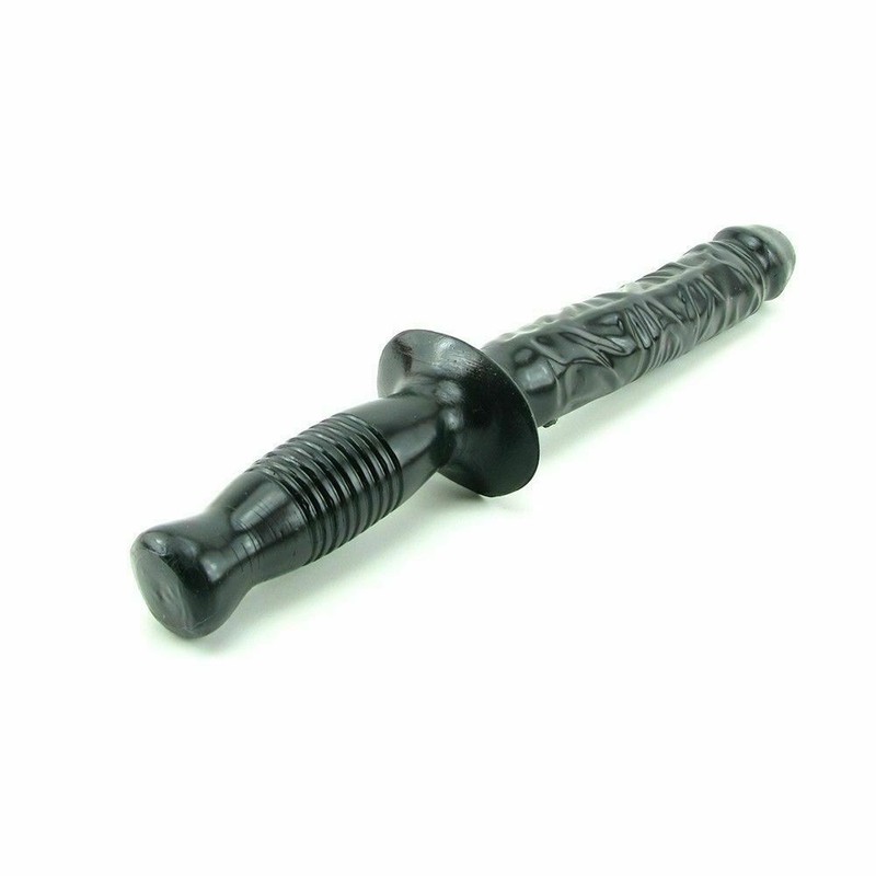 The Manhandler- Black F*ck Rod Dildo Anal Baton Sex Toy 14.5 Inch Doc Johnson gallery