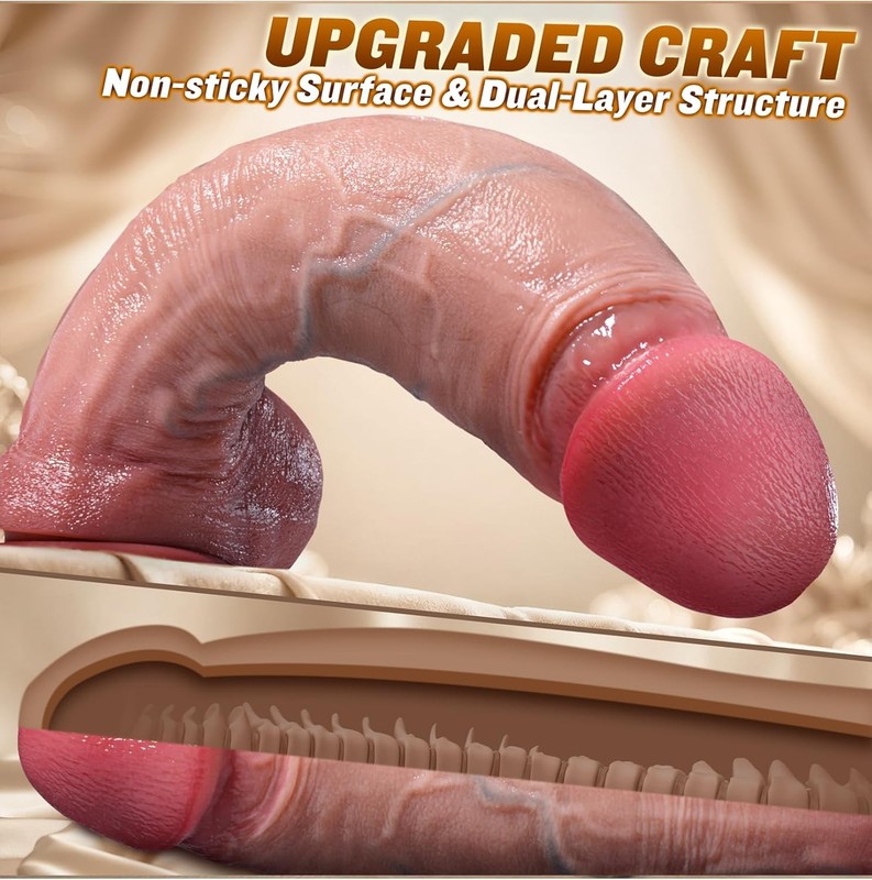Sex Toys Realistic Thick Dildo - Coocfan 9" Girth Huge Dildos with Suction Cup, gallery