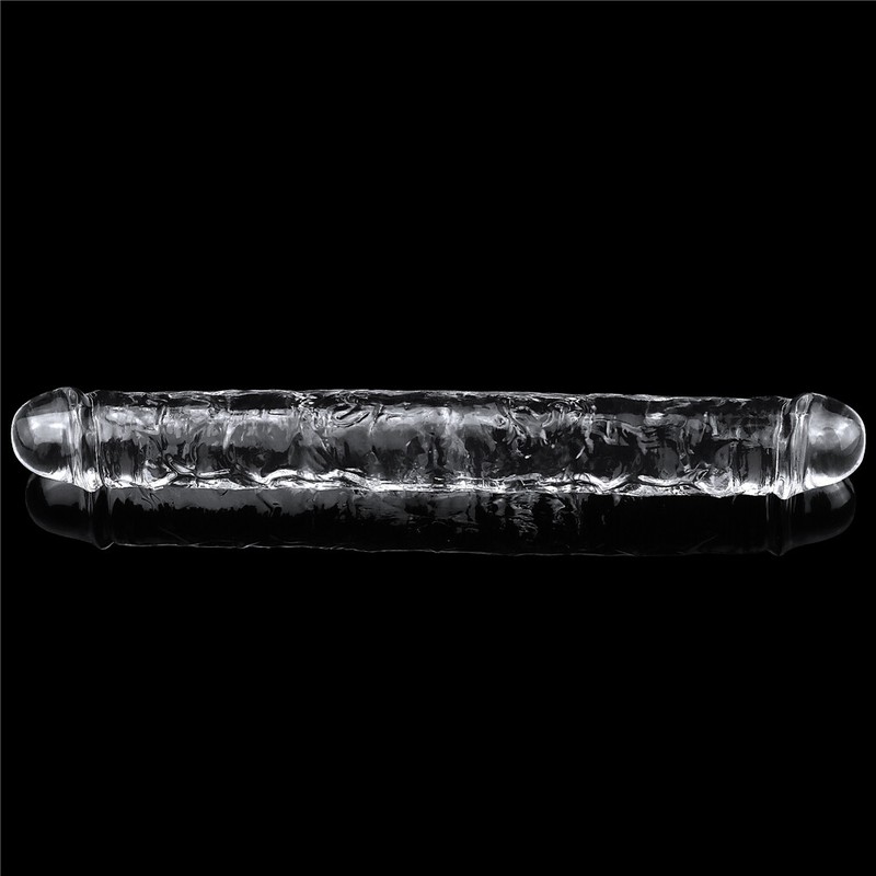 Dildo duplo transparente Lovetoy 12 "impecável compartir doble penetracion gallery