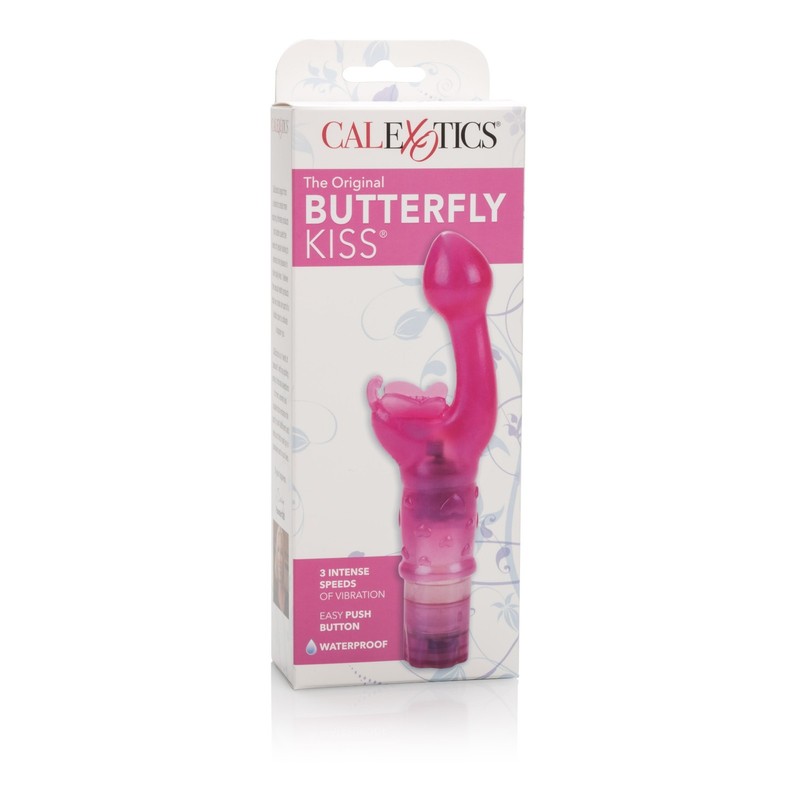 CalExotics The Original Butterfly Kiss Pink G-spot Clitoral Vibrator Vibe gallery
