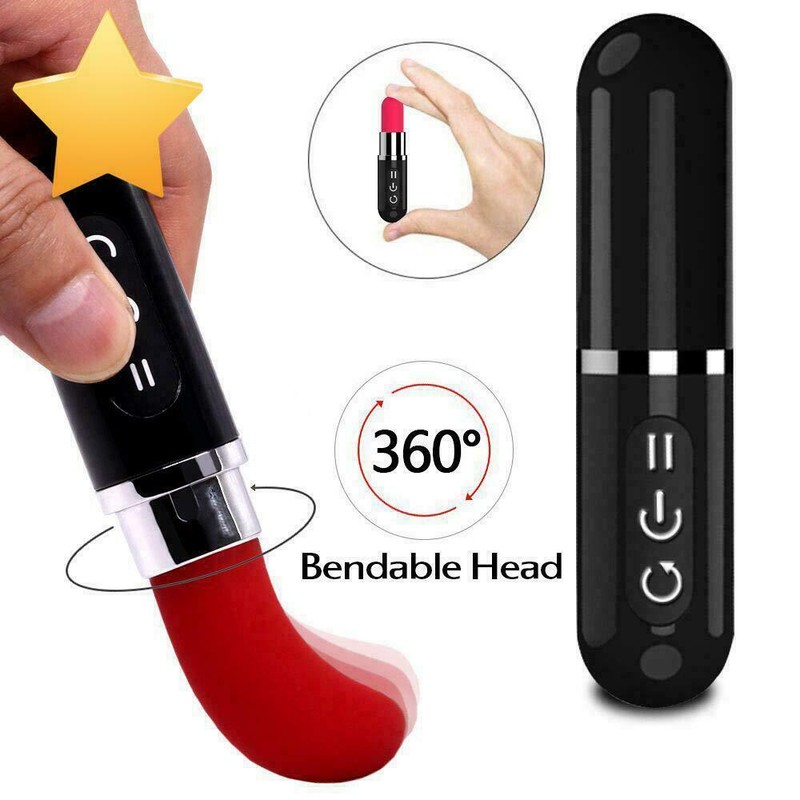 Mini Bullet Vibrator Silicone Lipstick Clit Vibrator For Women Body Massager US