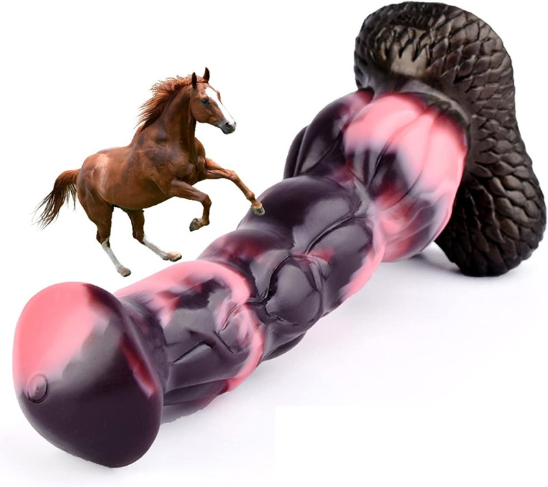 Dildo for Women Large Pink Black Realistic Fantasy Penis with Thick Knot Waterpr