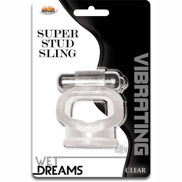 Hung Super Stud Vibrating Cock Sling Penis Cock Balls Support Ring Cage Enhancer