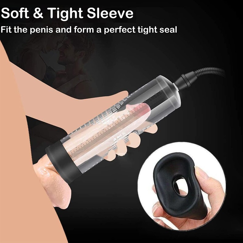 Vacuum Penis Pump for Male ED Enhancement Erectile Enlargement Penis Enlarger BG gallery