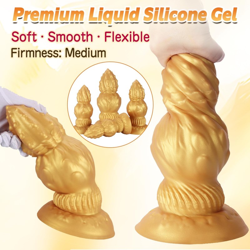 NIGHTLOOM Silicone Anal Plug with Strong Suction Cup for HandsFree Play Fanta... gallery