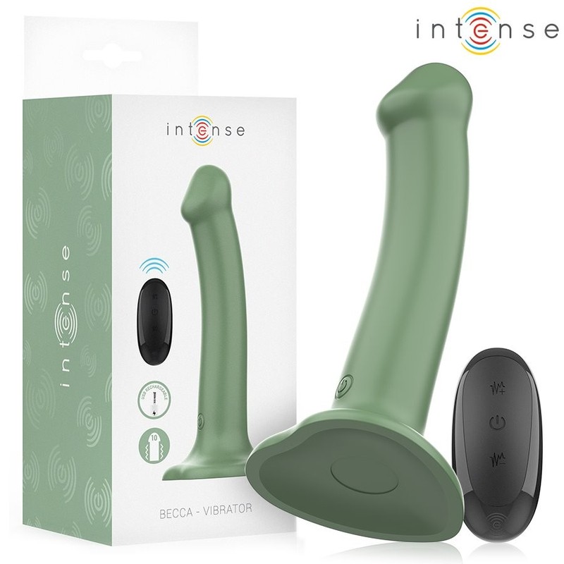 Intense Spout – Green Silicone Vibrator with Suction Cup and Remote Control