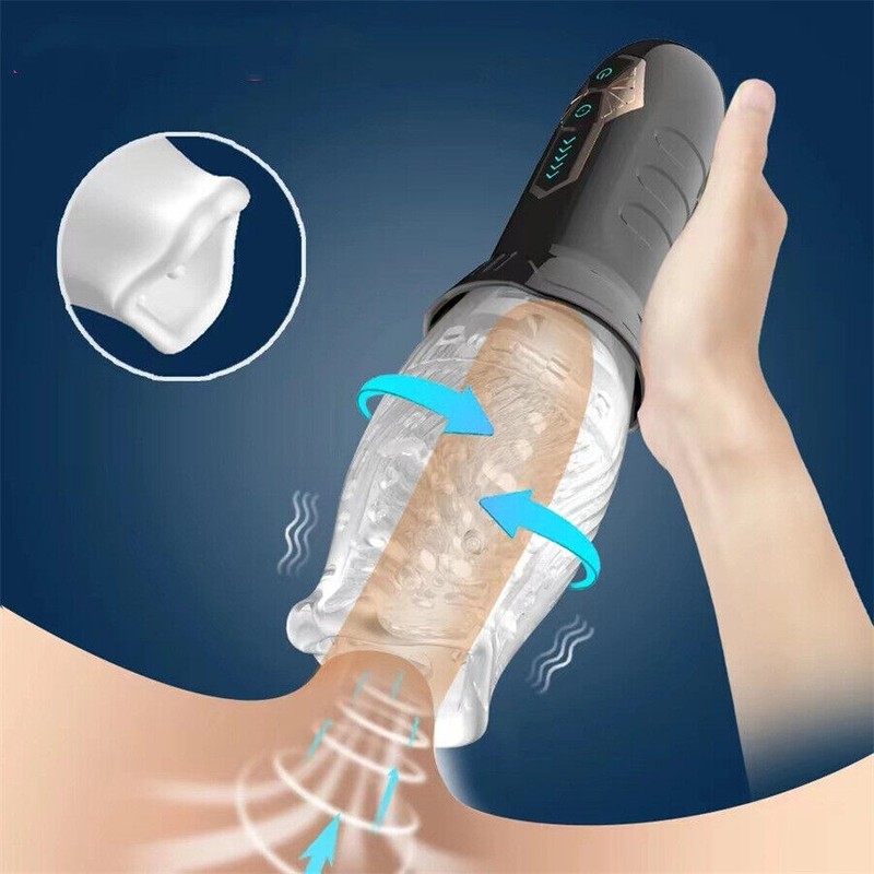 Multi-Speed Powerful Male Masturbators Cup Stroker HandsFree Automatic Rotating gallery