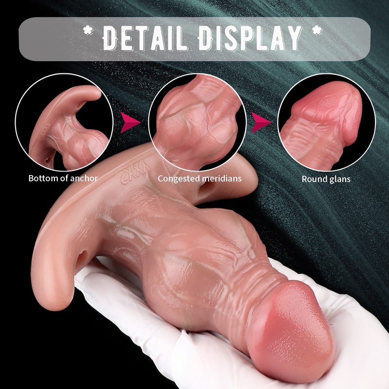 Realistic Anal Plug Big Knot Butt Plug Anal Toys 5in Silicone Women Man Sex Toys gallery