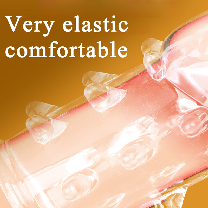 Penis Extender Enlarger Enhancer Sheath Sleeve Glans Erection Reusable-Condom gallery