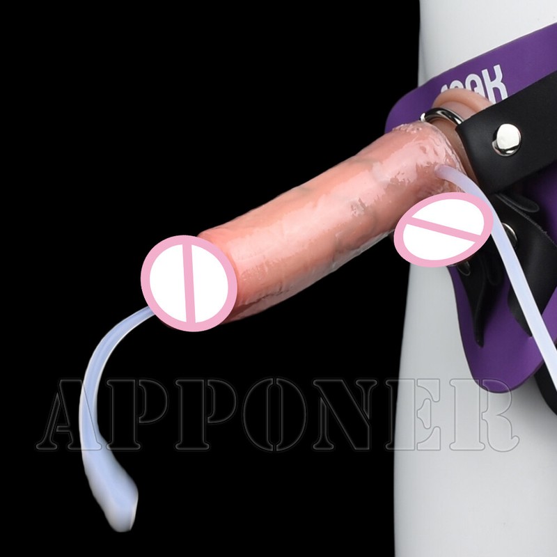 Realistic Penis With Ejaculation Function Massage Pleasure Anal Dildo Sex Toys gallery