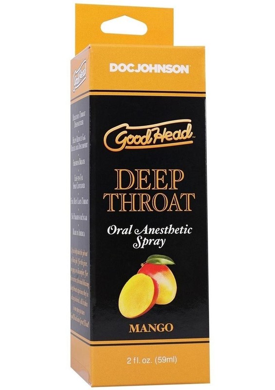 GoodHead Deep Throat Oral Anesthetic Spray – Mango 2oz