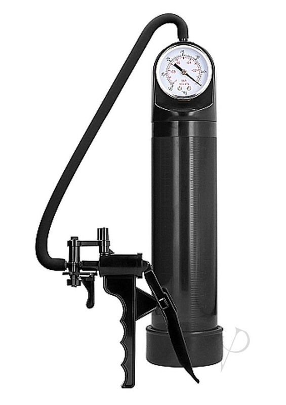 Pumped By Shots Elite Penis Pump with Advanced PSI Gauge - Black gallery