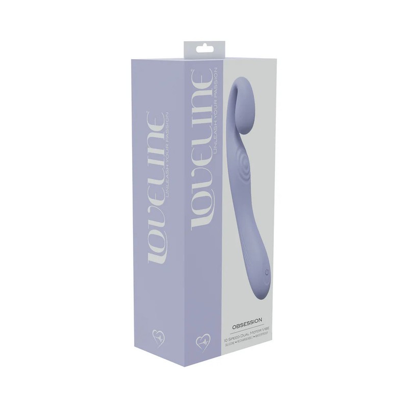 LoveLine Obsession 10 Speed Dual Motor Vibe Sealed Silicone Rechargeable Subm…