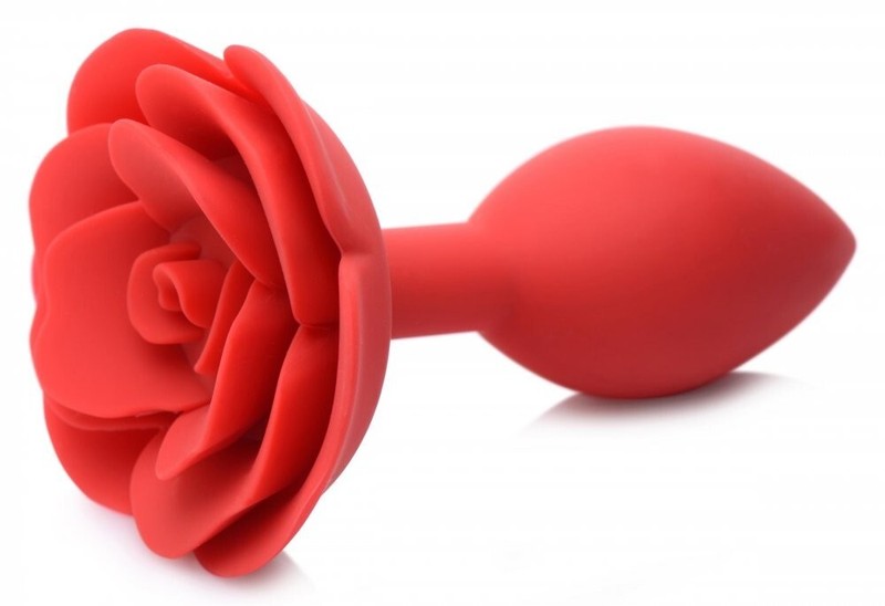 Booty Bloom Silicone Rose Anal Plug Large Flower Ass Butt Play Master Series New gallery