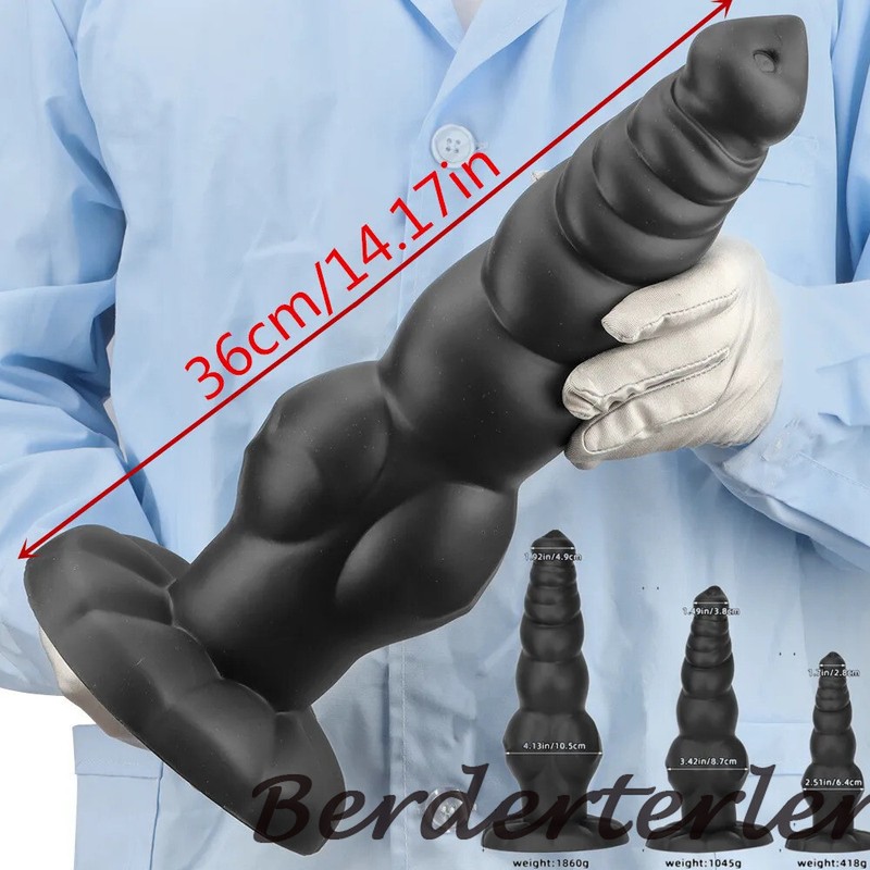 Black Huge Dildo Realistic Penis with Suction Cup Big Butt Plug Monster Sex Toys