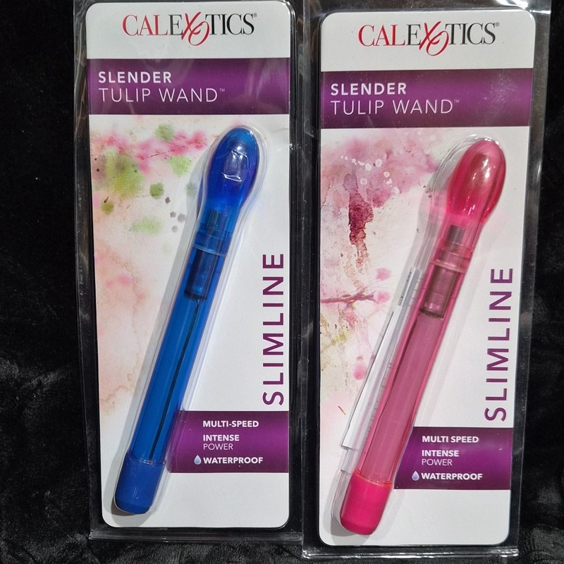 Slender Tulip Wand Vibrator Beginner Slim Anal Clit G-spot Vibe Massager Sex Toy