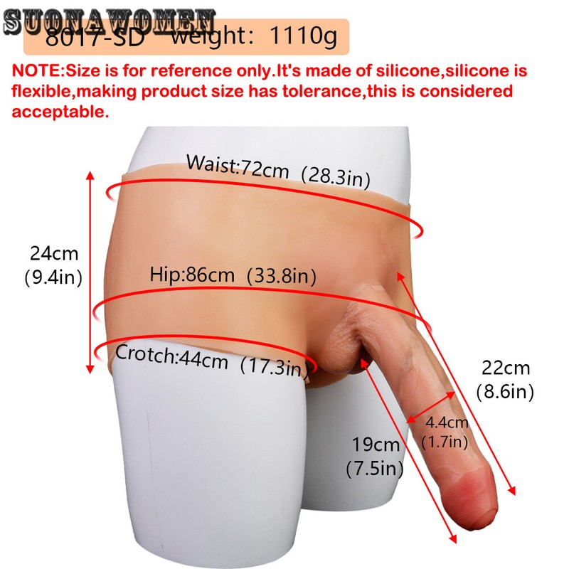 22cm Solid Realistic Dildo Pants Skin Feeling Real Veins Wearable Dick Butt Plug gallery
