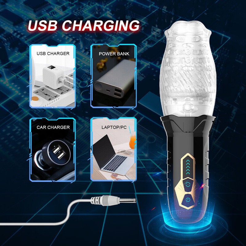 Multi-Speed Powerful Male Masturbators Cup Stroker HandsFree Automatic Rotating gallery