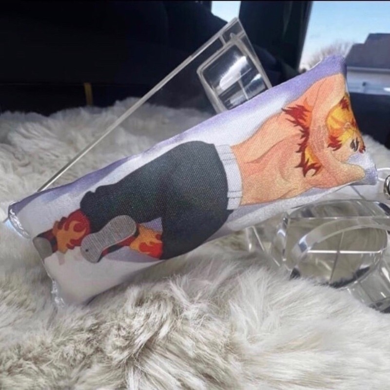 Handmade Rengoku Demon Slayer Anime Manga Dakimakura Body Pillow Plush Keychain gallery