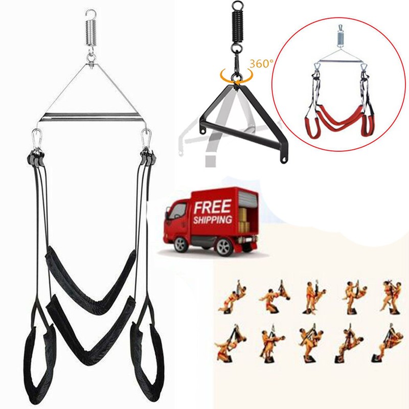 360 Spinning Sex Swing Sling Swivel BDSM Position Aid For Couples Adult Love Toy