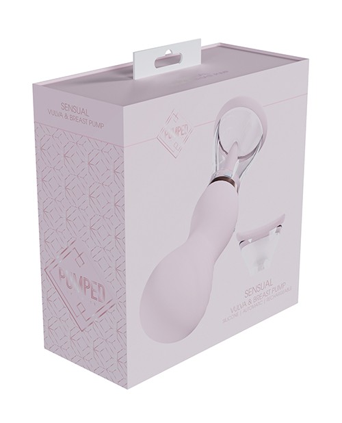 Shots Pumped Sensual Rechargeable Vulva & Breast Pump - Pink gallery