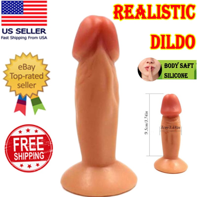 4 Inch Realistic-Small-Beginner-Penis-Anal-Dildo-Sex-Cock Prostate-Butt Plug Toy gallery