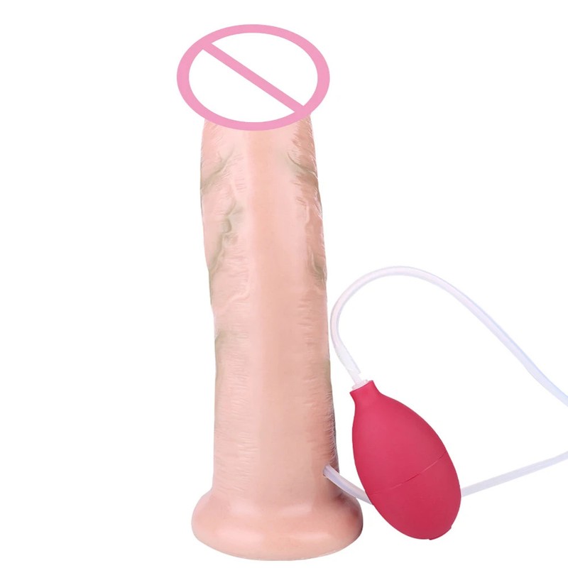Silicone Ejaculation Realistic Dildo Lifelike Squirting Thick Penis Anal Sex Toy